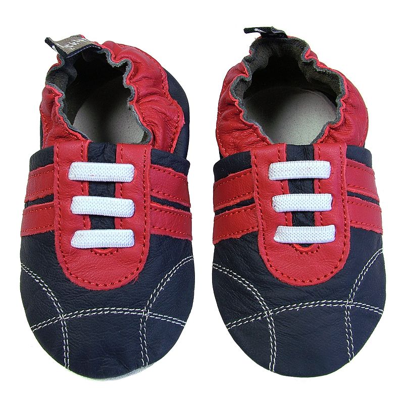 Tommy Tickle Baby Leather Sport Shoes, Infant Boy's, Size: 0-6 Months, Blue (Navy)