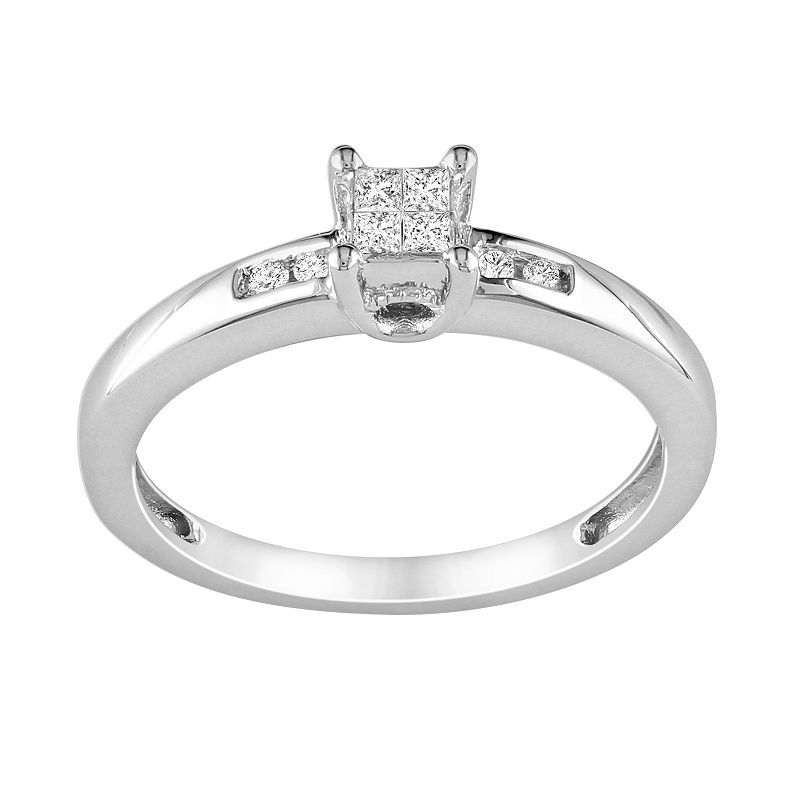 Princess Cut Diamond Womens Ring Kohl's