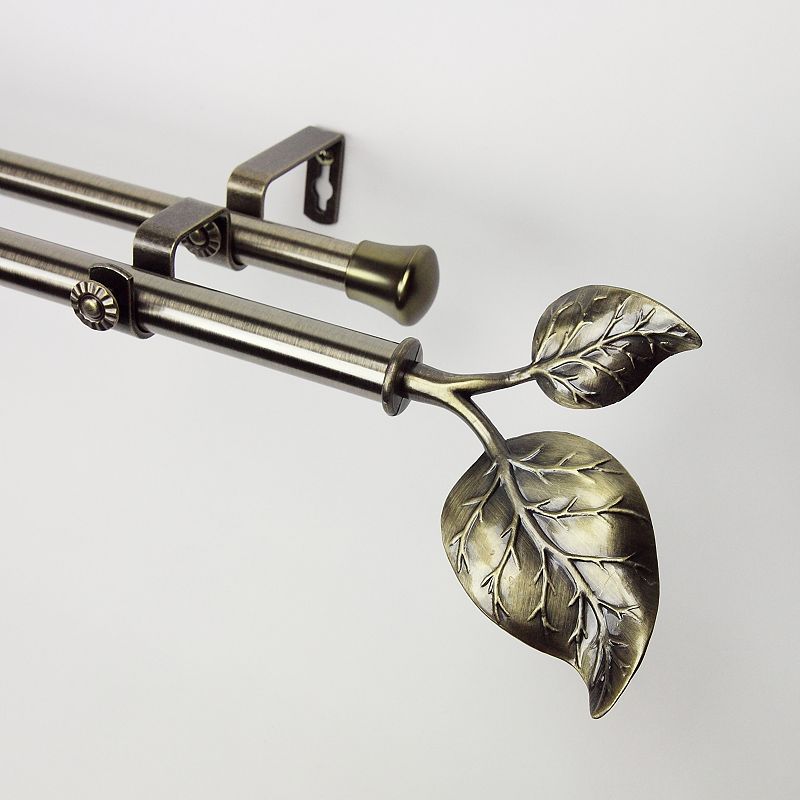 Rod Desyne Ivy Adjustable Double Curtain Rod 120'' 170''