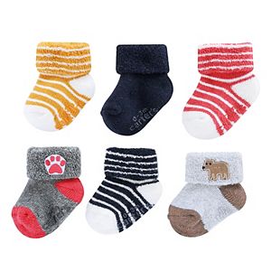 Baby Carter's 6-pk. Striped Animal Terry Socks