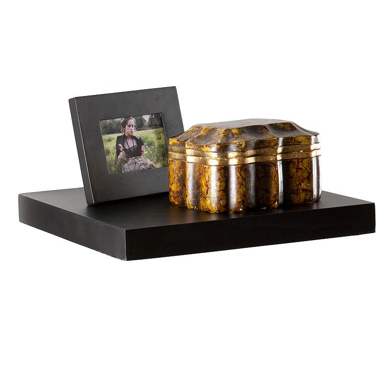 Kaylee 10-in. Floating Shelf, Black