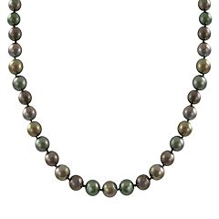 14k White Gold Tahitian Cultured Pearl Necklace by