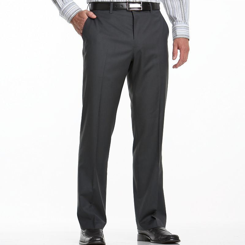 kohls mens black dress pants