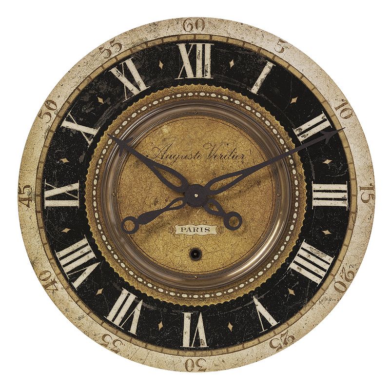 Auguste Verdier Wall Clock, Brown