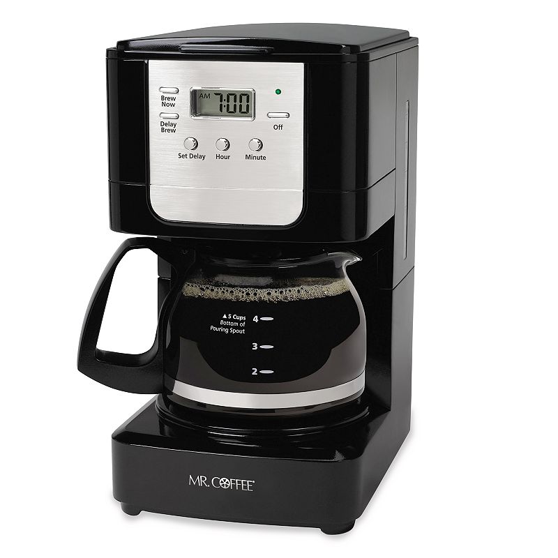 Mr. Coffee 5-Cup Programmable Coffee Maker, Black