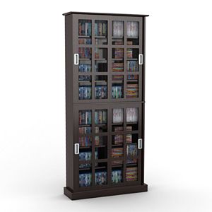 Atlantic Windowpane Espresso Multimedia Cabinet