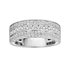 14k White Gold 1-ct. T.W. IGL Certified Diamond Wedding Ring by