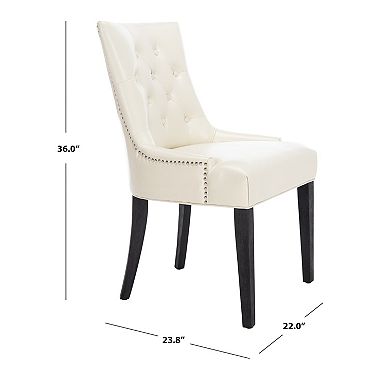 Safavieh 2-piece Abby Cream Side Chair Set