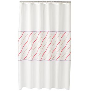 Croft & Barrow® Cora Ruffle Fabric Shower Curtain