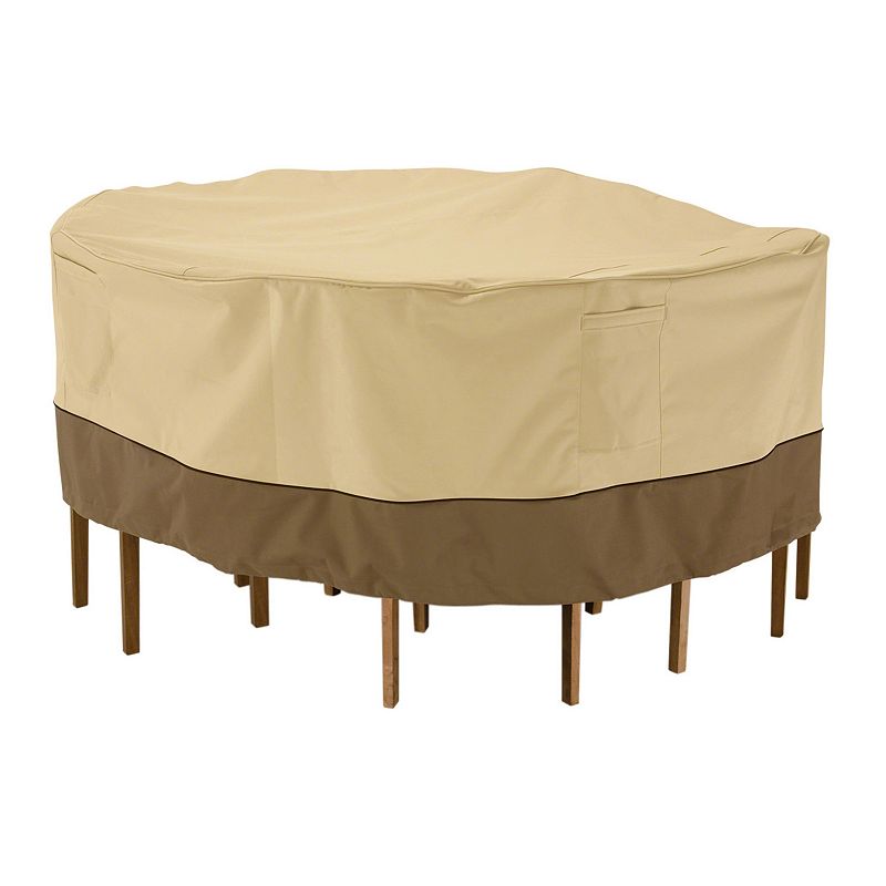Outdoor Classic Accessories 62-in. Patio Table Chair Cover, Brown