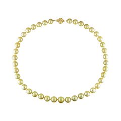 14k Gold South Sea Cultured Pearl Necklace by
