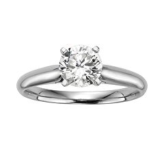 Round-Cut IGL Certified Diamond Solitaire Engagement Ring in 14k White Gold (1 ct. T.W.) by