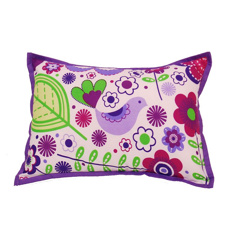 BACATI BOTANICAL SANCTUARY DECORATIVE PILLOW (PURPLE)