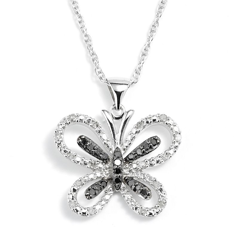 Butterfly Rhodium Necklace Kohl's