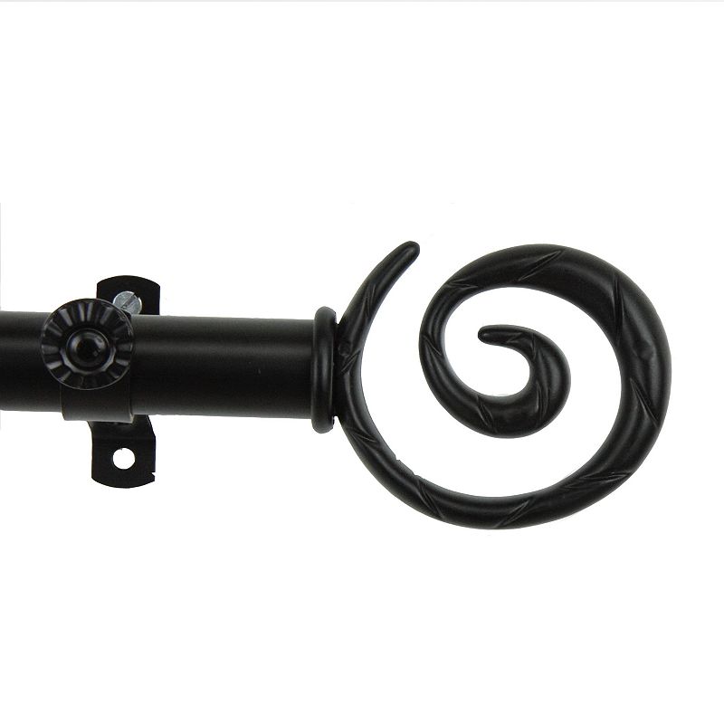 Rod Desyne Spiral Adjustable Curtain Rod 120'' 170''