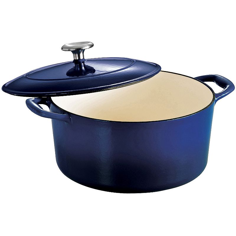 Tramontina Enameled Cast-Iron 5 1\/2-qt. Dutch Oven, Blue