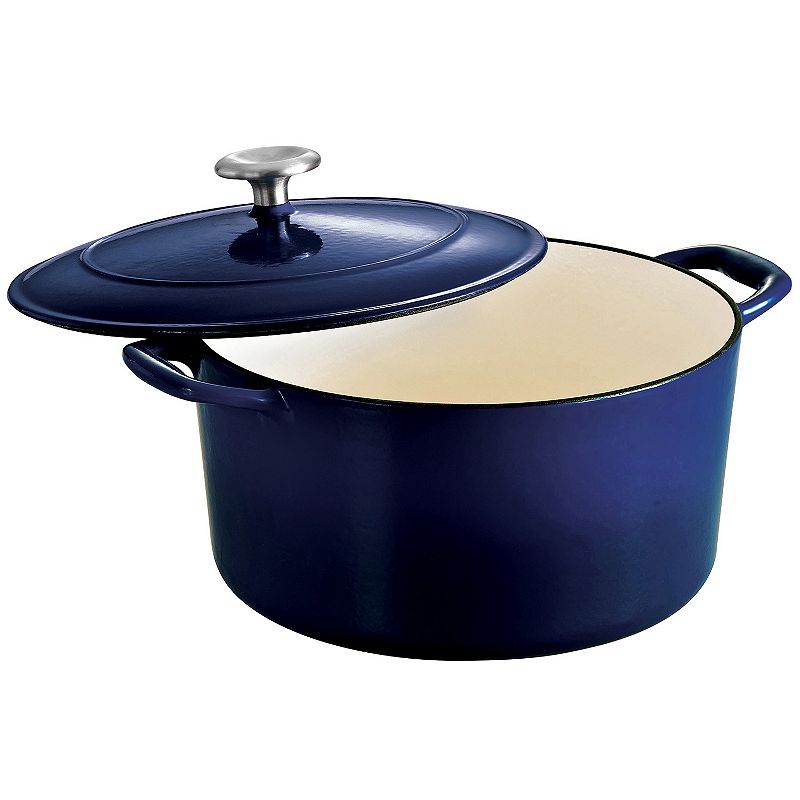 Tramontina Enameled Cast-Iron 6 1\/2-qt. Dutch Oven, Blue