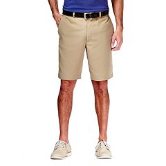 Big & Tall Haggar Cool 18 Plain-Front Microfiber Shorts