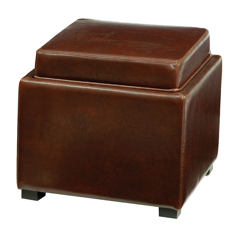 Black Leather Ottoman Kohl's