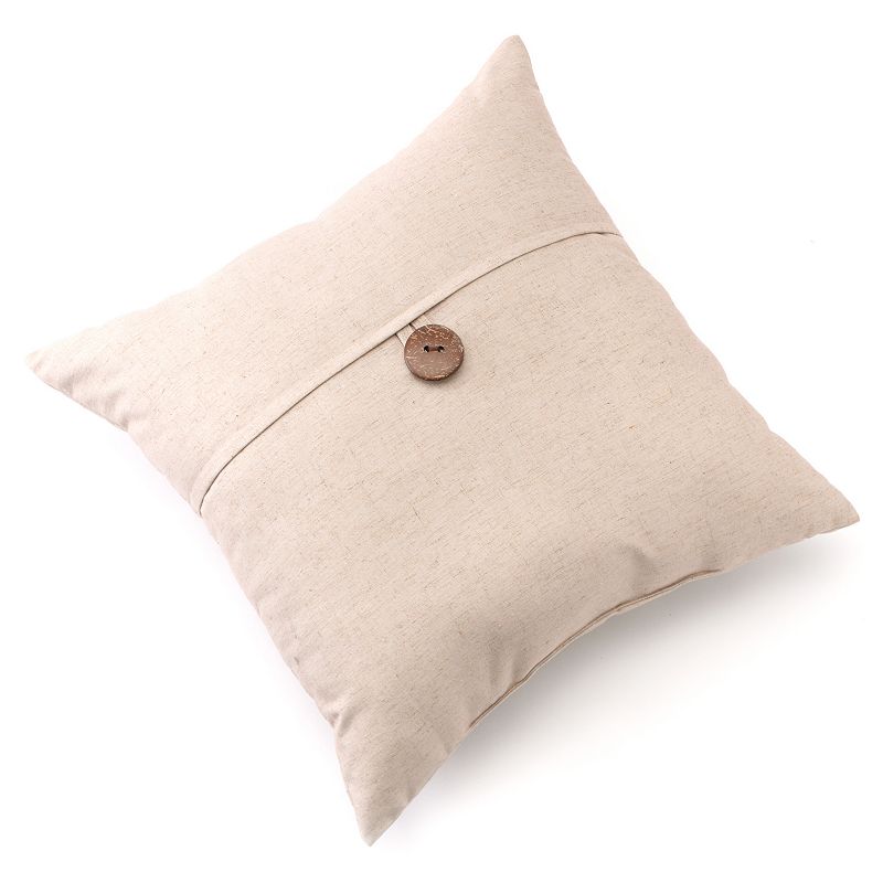 Linen Button Decorative Pillow - 20