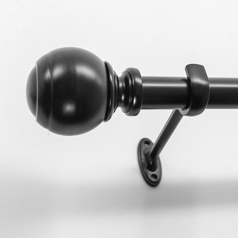 Decopolitan Ball Adjustable Curtain Rod 18'' 36''