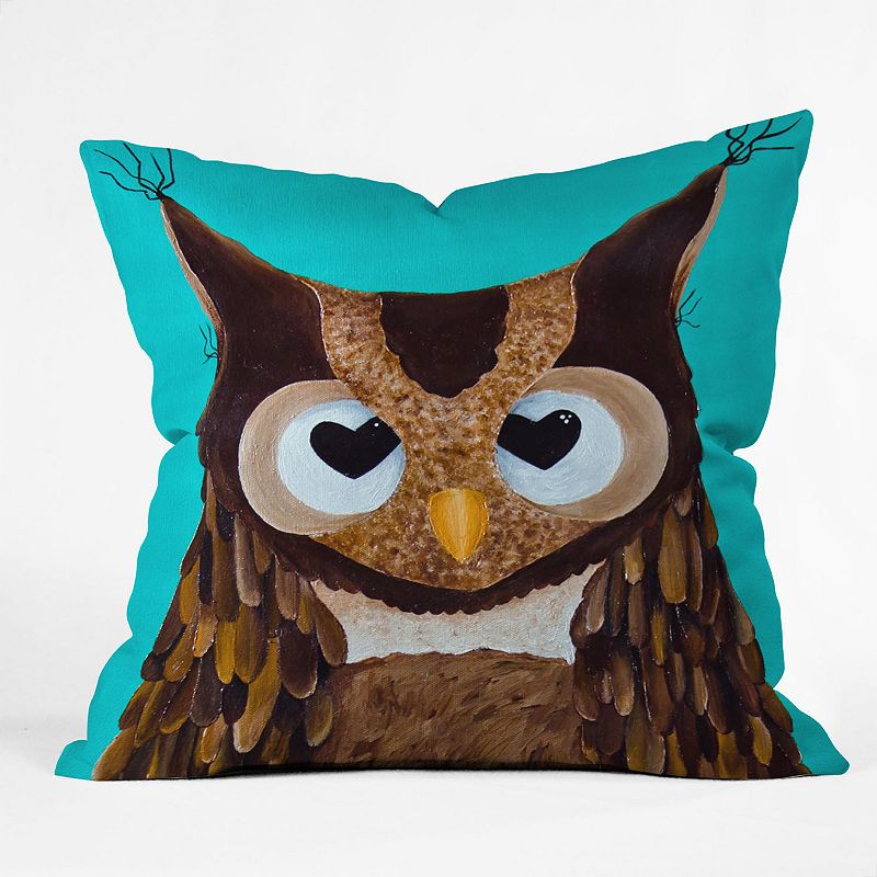 DENY Designs Mandy Hazell Owl Love You Decorative Pillow - 26 x 26
