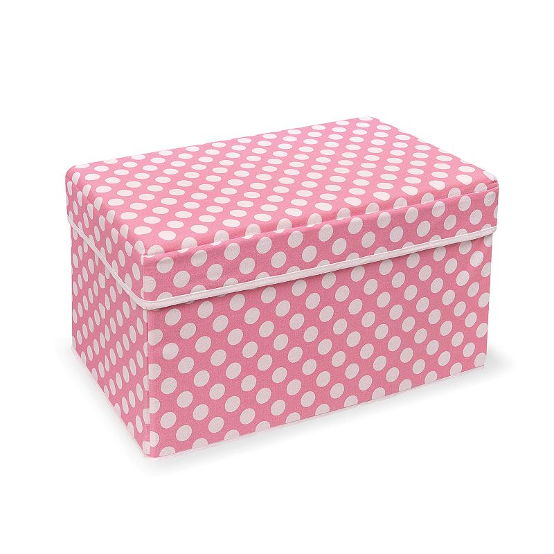 Badger Basket Double Folding Storage Seat, Pink