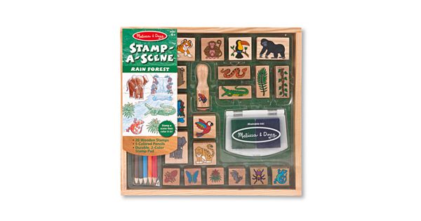 melissa and doug rainforest stamp set