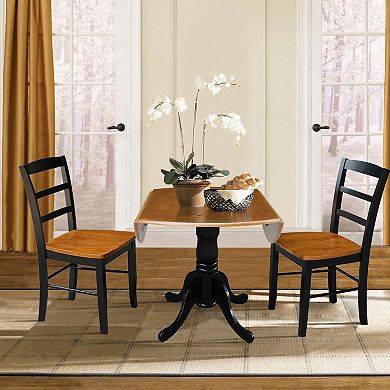 Madrid 3-pc. Drop Leaf Dining Table and Chair Set