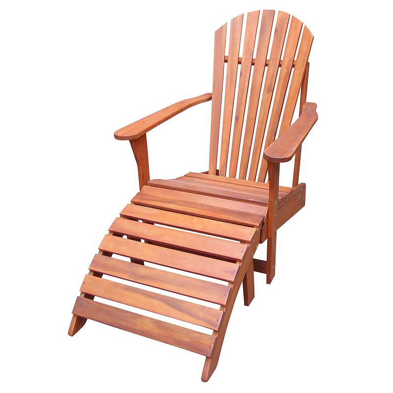 pc. Adirondack Lounge Chair &amp; Footrest Set