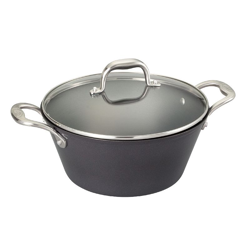 Guy Fieri 5.5-qt. Nonstick Lightweight Cast-Iron Dutch Oven, Black