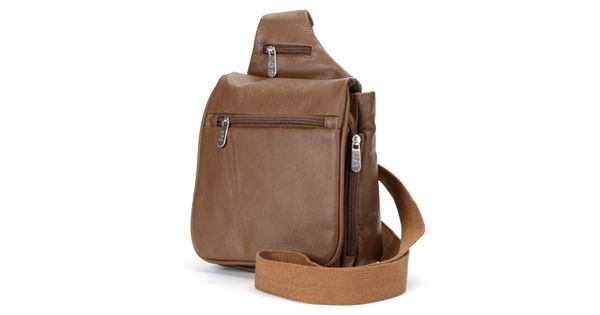 AmeriLeather Travel Leather Crossbody Bag