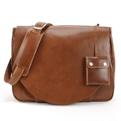 AmeriLeather Vintage Leather Messenger Bag