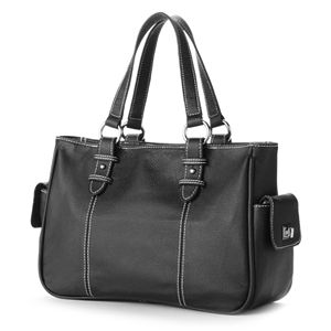 AmeriLeather Sophisticated Leather Shopper