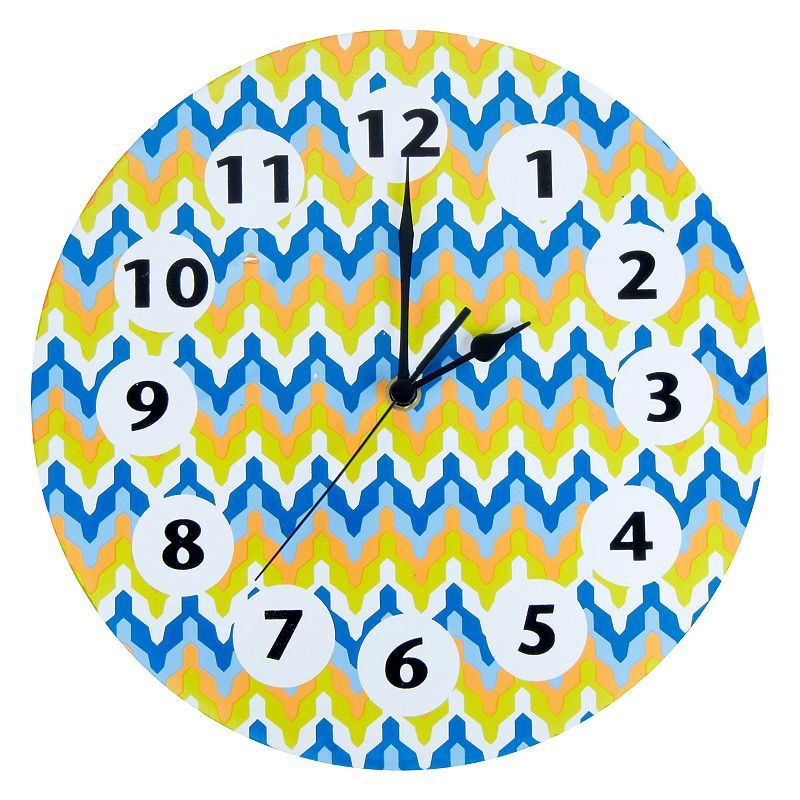 Trend Lab Levi Wall Clock, Blue