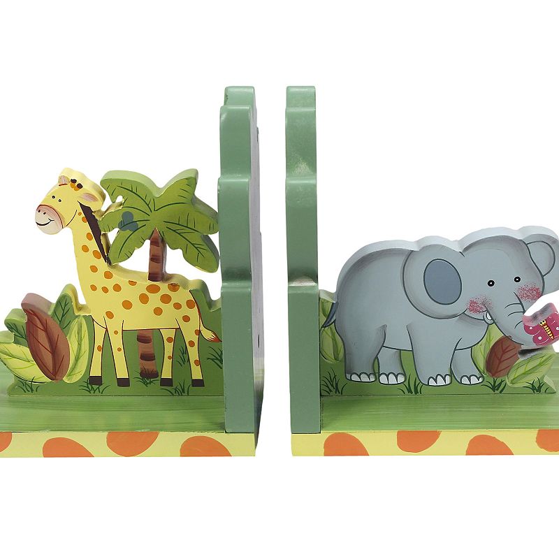 Teamson Kids Sunny Safari Book Ends, Multicolor