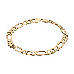 Everlasting Gold 10k Gold Figaro Chain Bracelet 8.5 in. by