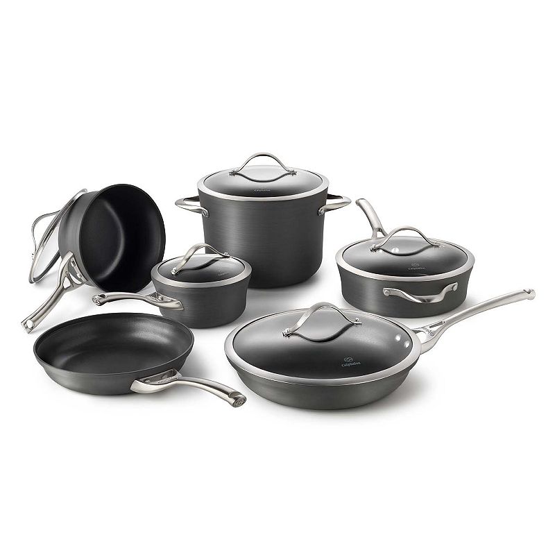 Calphalon Contemporary 11-pc. Hard-Anodized Nonstick Cookware Set, Grey