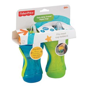 Fisher-Price 2-pk. Two-Grip Travel Straw Sippy Cups - Boy