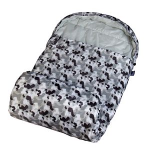 Wildkin Gray Camo Stay-Warm Sleeping Bag