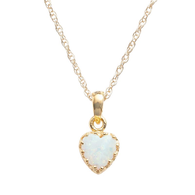 Opal Heart Pendant Kohl's