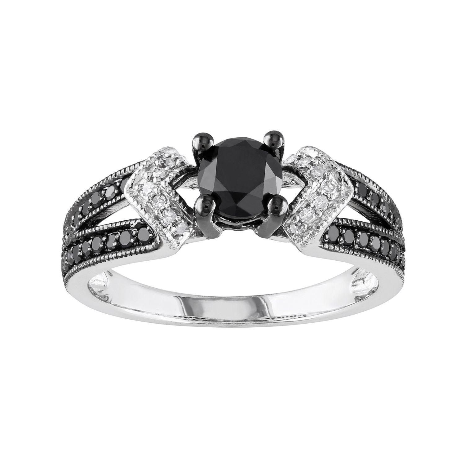 Kohls black diamond engagement rings