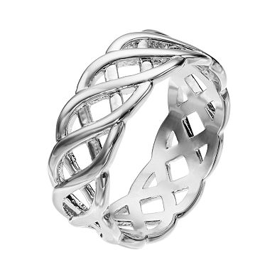 Silver-Plated Woven Band