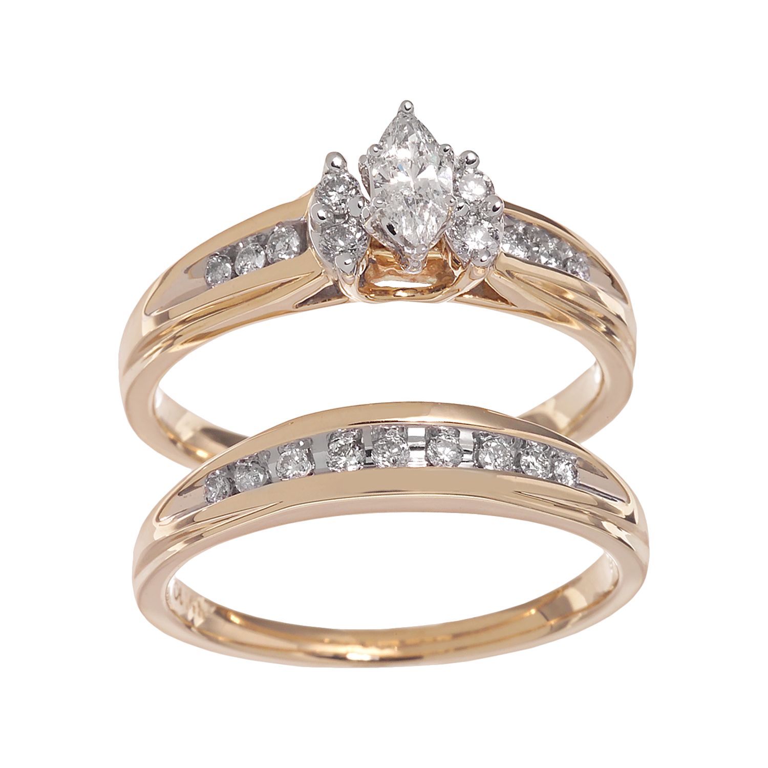 14k gold diamond engagement rings