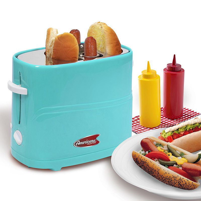 Elite Cuisine Hot Dog Toaster, Blue