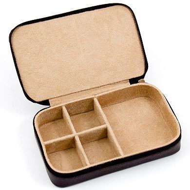 Leather Multi-Compartment Jewelry Box