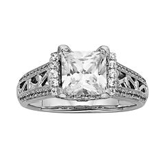 Princess-Cut IGL Certified Diamond Engagement Ring in 14k White Gold (2 ct. T.W.) by