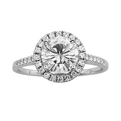 Forever Brilliant Round-Cut Lab-Created Moissanite Engagement Ring in 14k White Gold (1 4/5 ct. T.W.) by