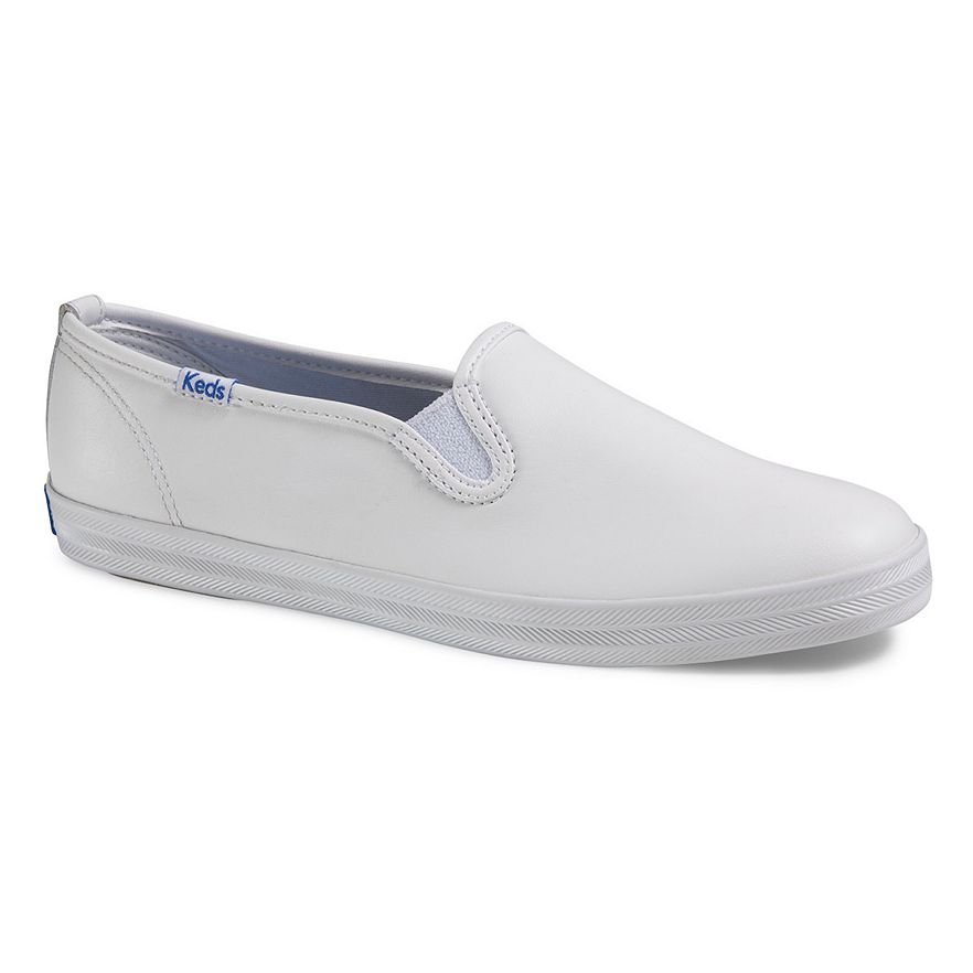 womens leather slip on keds