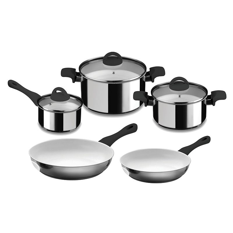 Mepra 8-pc. Nonstick Ceramic Cookware Set, Black